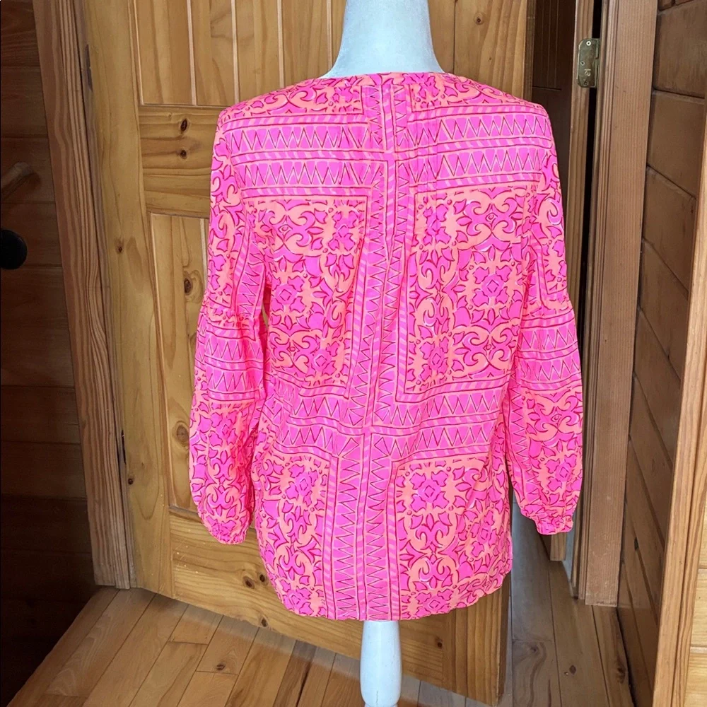 NWOT tortolo scarf print vineyard vines top - Picture 6 of 12